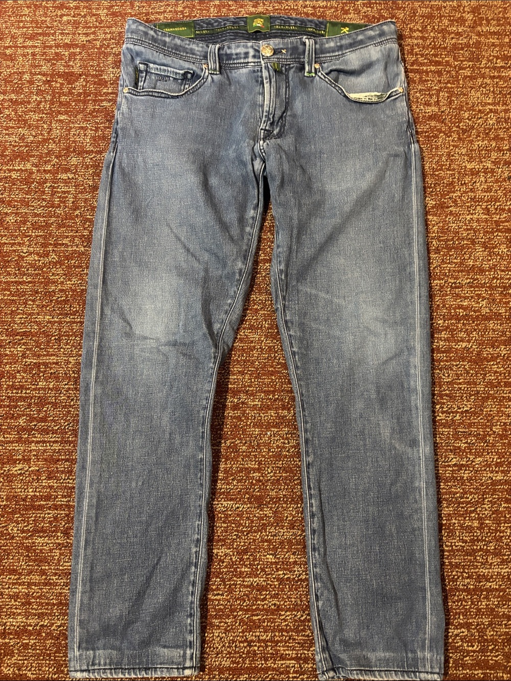 Tramarossa Leonardo medium wash slim leg designer denim men’s 33 euro jeans - Picture 2 of 16